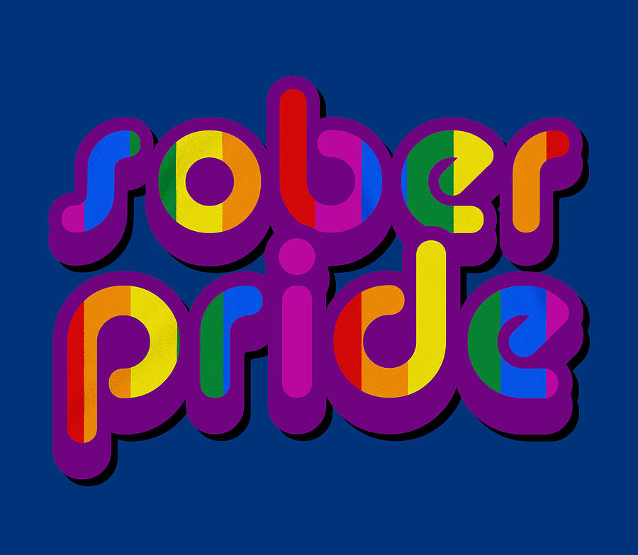 LGBT AA Symbol NA AA Logo LGBTQ Gay Pride T-Shirt Painting by Tony Rubino