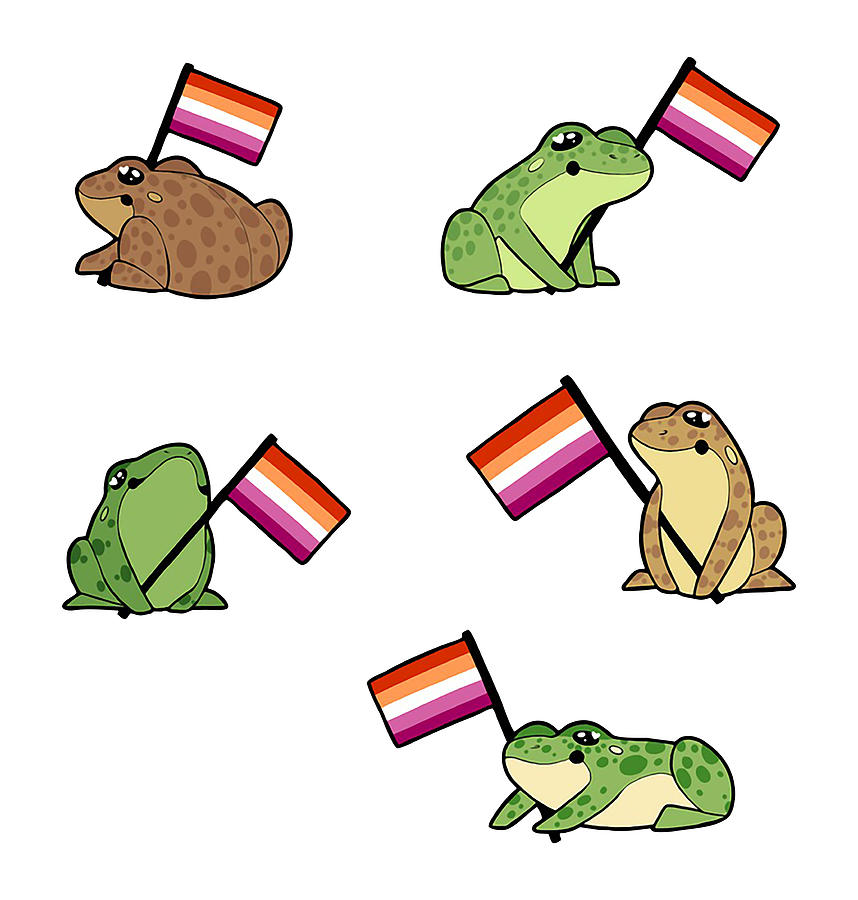 LGBT Frogs Digital Art by Florence W Broderick - Fine Art America