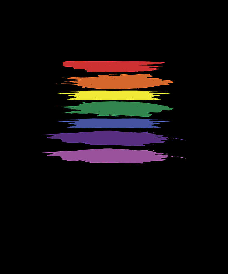 LGBT Gay Pride Flag Gay Pride Water Colors Digital Art by Eboni Dabila ...