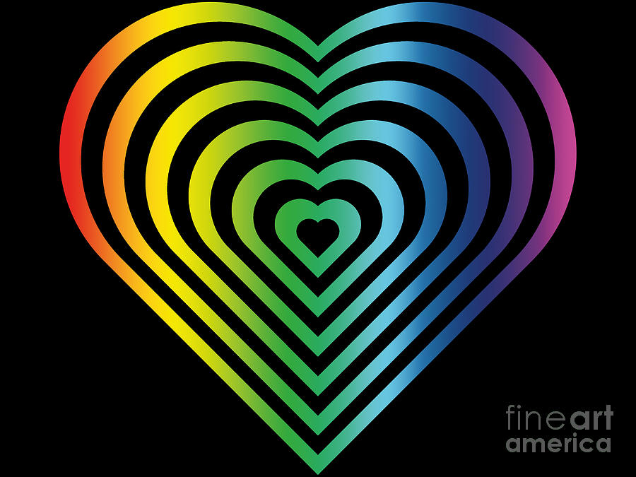 Love Pride Gay & Lesbian Rainbow Heart Flag Baby Bodysuit Gift Idea 