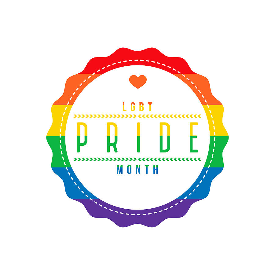LGBT Pride Month Label Drawing by Bortonia