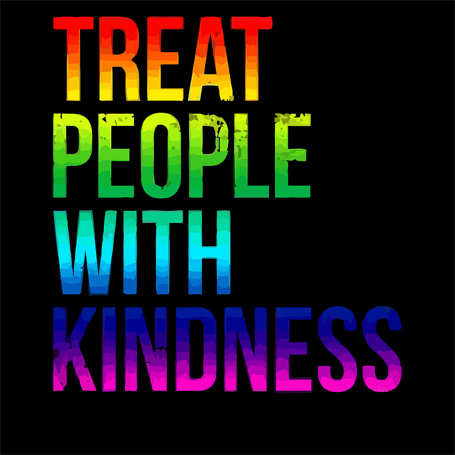 Lgbt Pride Treat People With Kindness Mens Wall Art Prints Design And ...