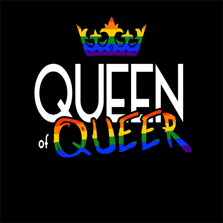Lgbt Queen Of Queer Gay Pride Coming Out Crewneck Sweat Wall Art Prints ...