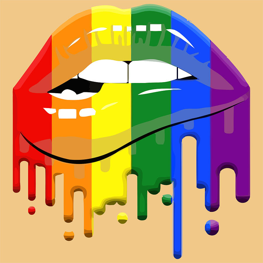 Lgbt Rainbow Pride Flag Human Unique Barcode Heather Prism T Wall Art ...