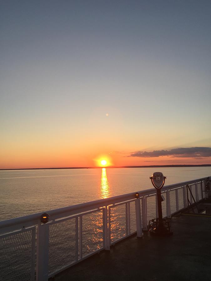 LI Ferry Sunset Photograph by Lee Cormier - Fine Art America