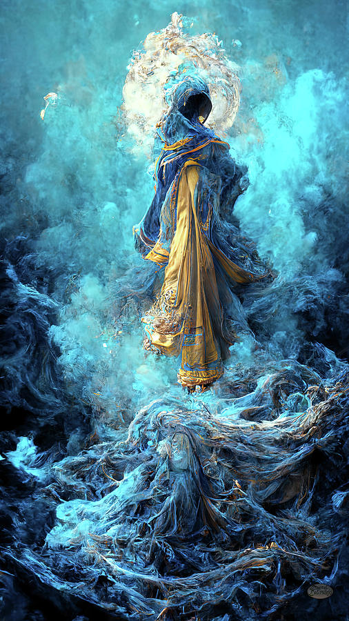 Liataska - The Goddess of Tears Digital Art by Daniel Eskridge