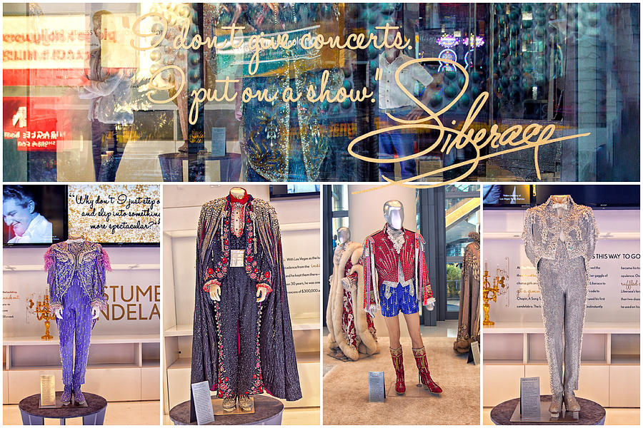 Liberace costumes Las Vegas, collage Photograph by Tatiana Travelways