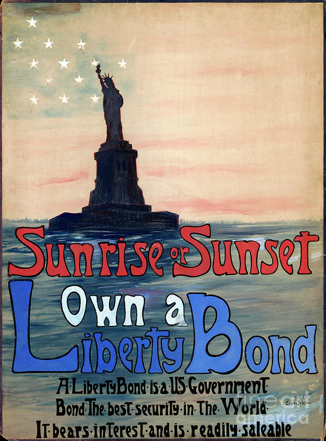 Liberty Bond Poster, 1917 Painting by Eugenie De Land