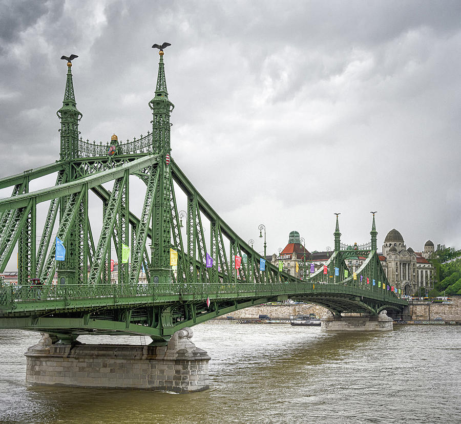 Liberty Bridge, Budapest, Hungary Photograph by Joann Long