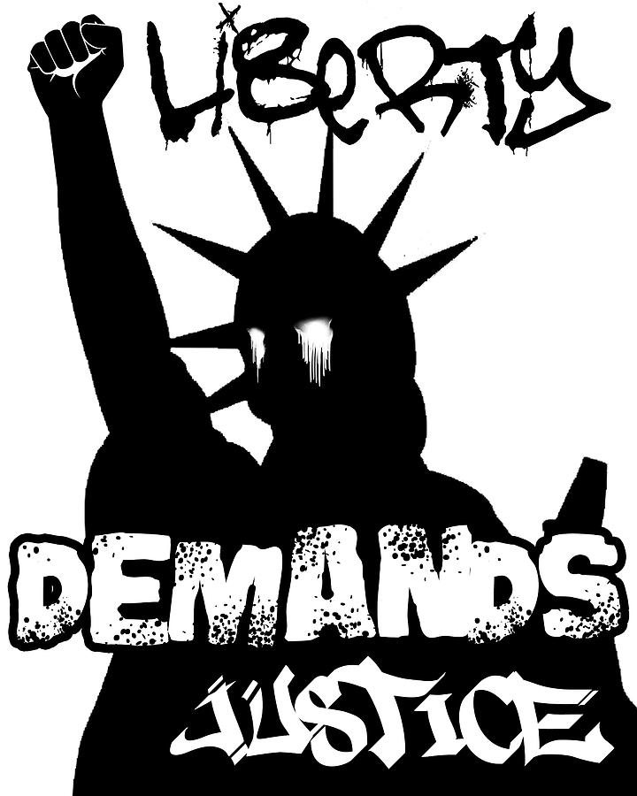 Liberty Digital Art - Liberty Demands Justice by Revy AP Liberty Digital Art - Liberty Demands Justice by Revy AP