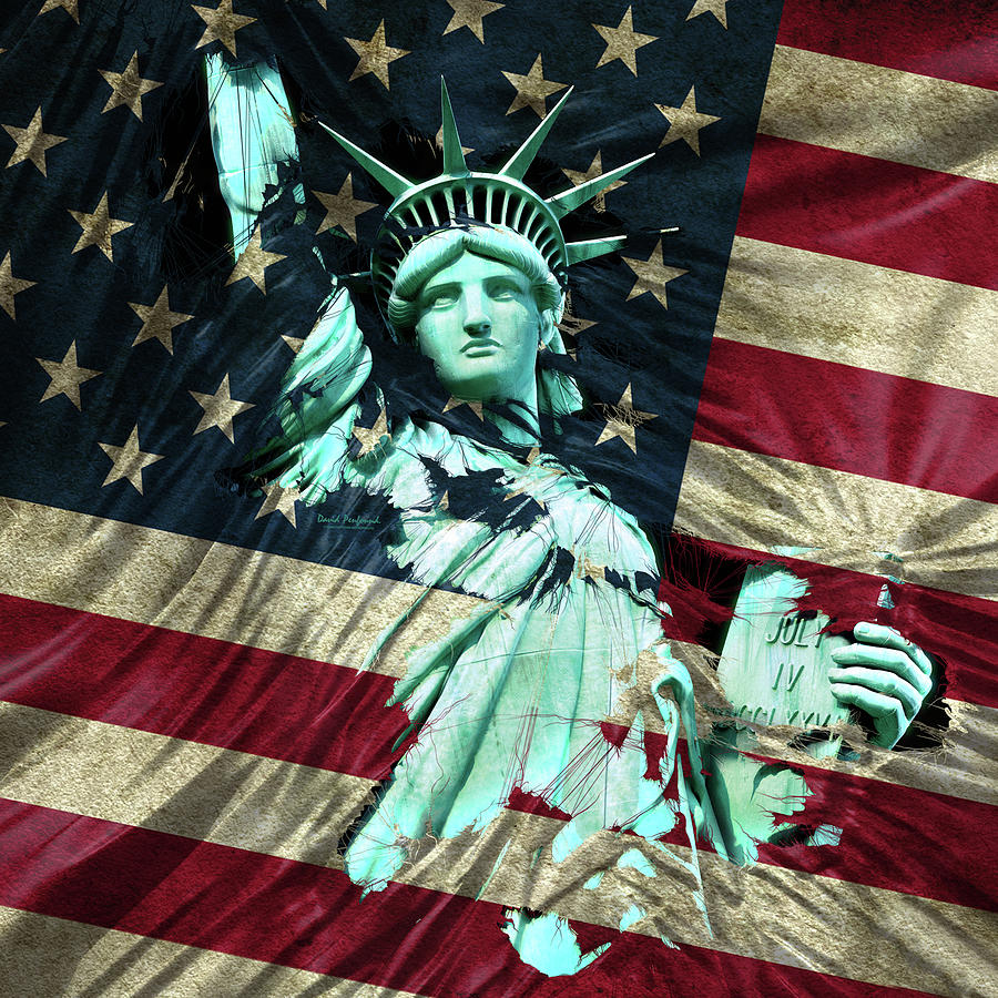 Liberty Flag Digital Art by David Penfound - Fine Art America