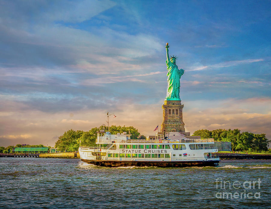 Liberty In New York Harbor Photograph