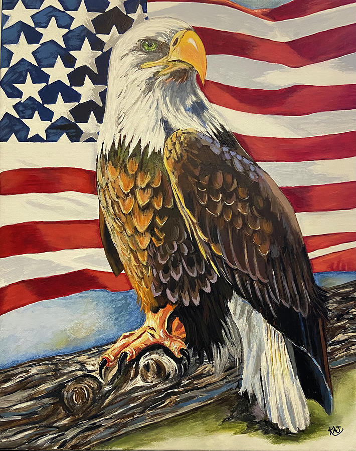 American Eagle Painting by Kelly Jenson - Fine Art America