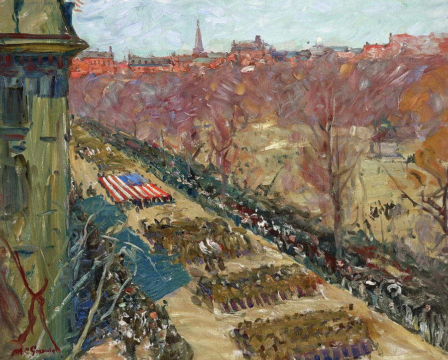 Liberty Loan Parade, 1918 Painting by Arthur Clifton Goodwin - Fine Art ...