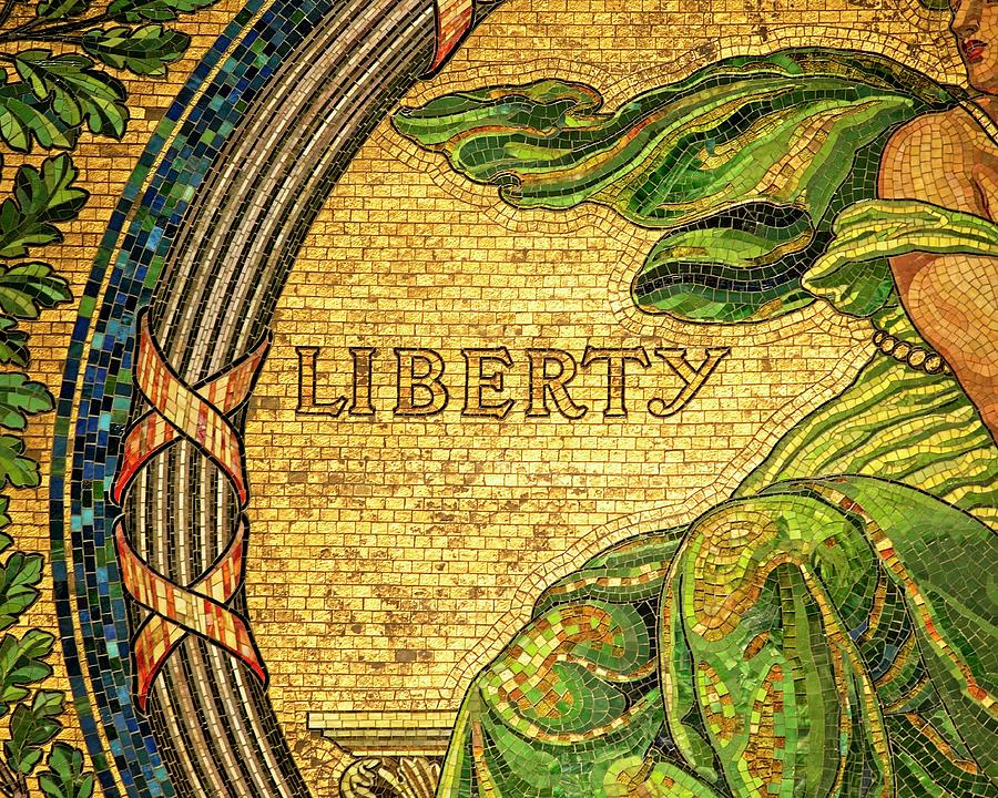 Liberty Mural - Capitol - Madison - Wisconsin 2 Photograph by Steven Ralser