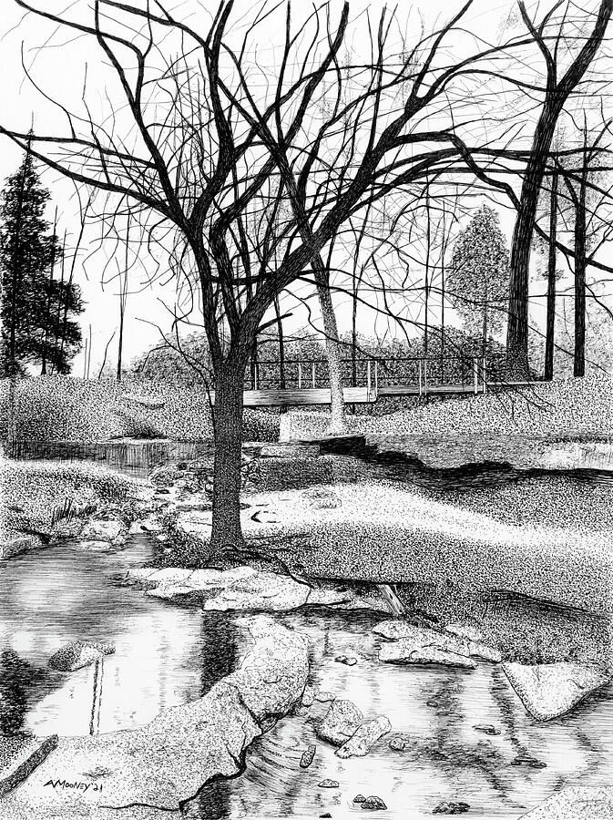 Liberty Park Drawing by Andy Mooney Liberty Park Drawing by Andy Mooney