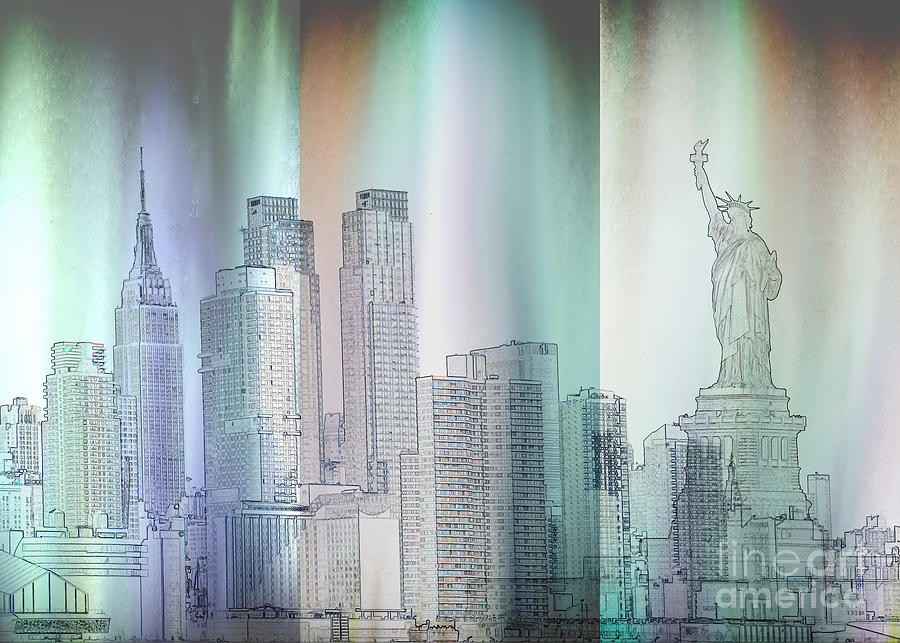 Liberty statue NYC Digital Art by Bruce Rolff