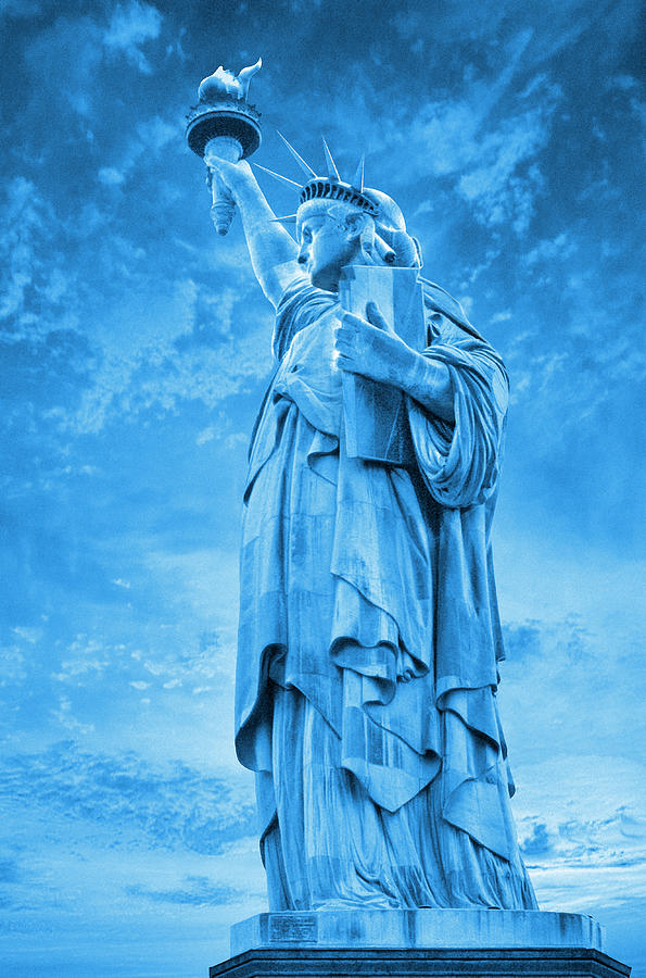 Liberty Sunrise in Blue Photograph by Mike McGlothlen