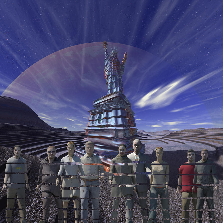 Liberty Survives Digital Art by Richard Hopkinson