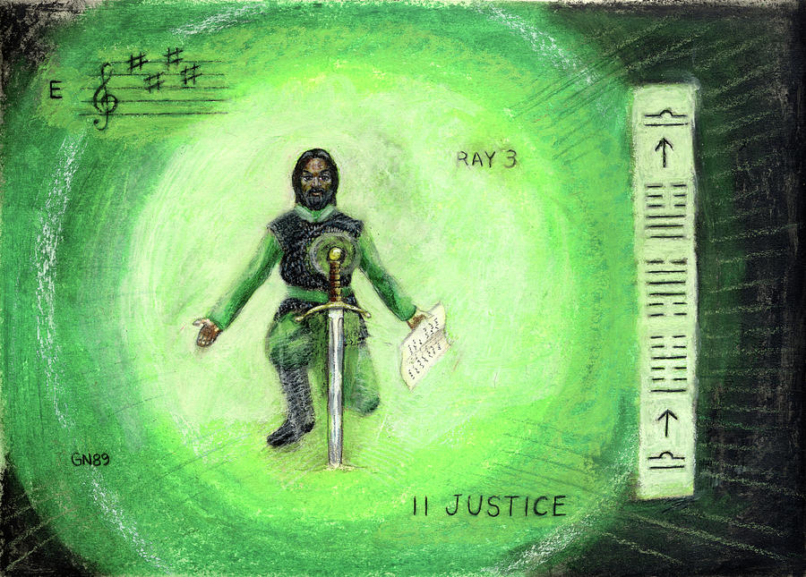 Libra 11 - Justice Pastel by Gary Nicholson