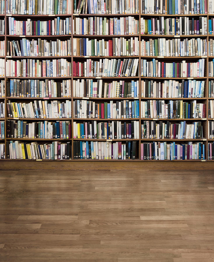 Library of books without titles or branding Photograph by Dimitri Otis