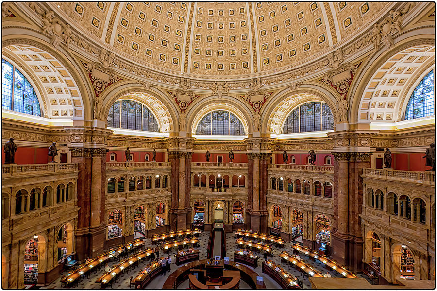 Library of Congress- Reading Room Photograph by Tom Fretz - Fine Art ...