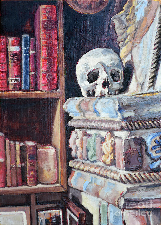 Library Painting by PJ Kirk