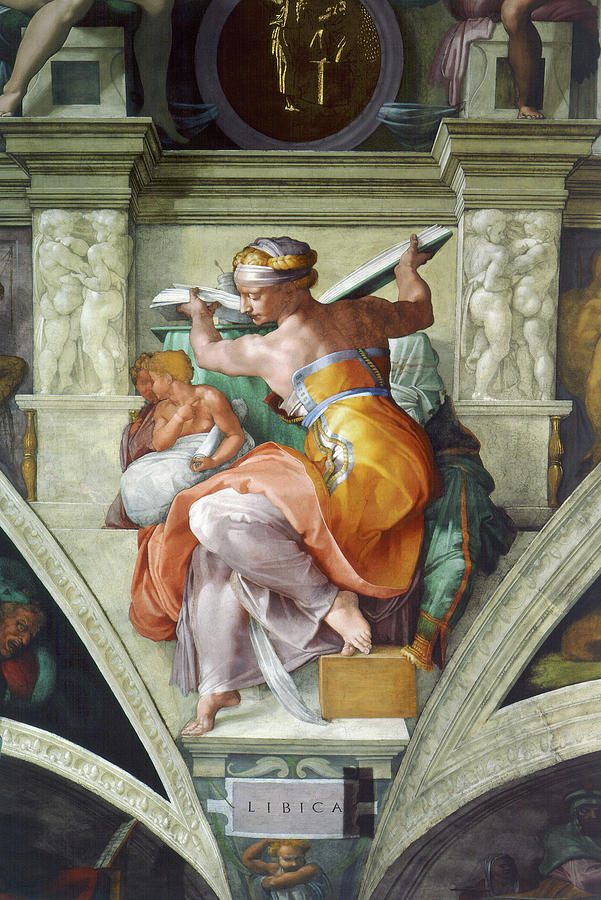 Libyan Sibyles Painting by Michelangelo Libyan Sibyles Painting by Michelangelo