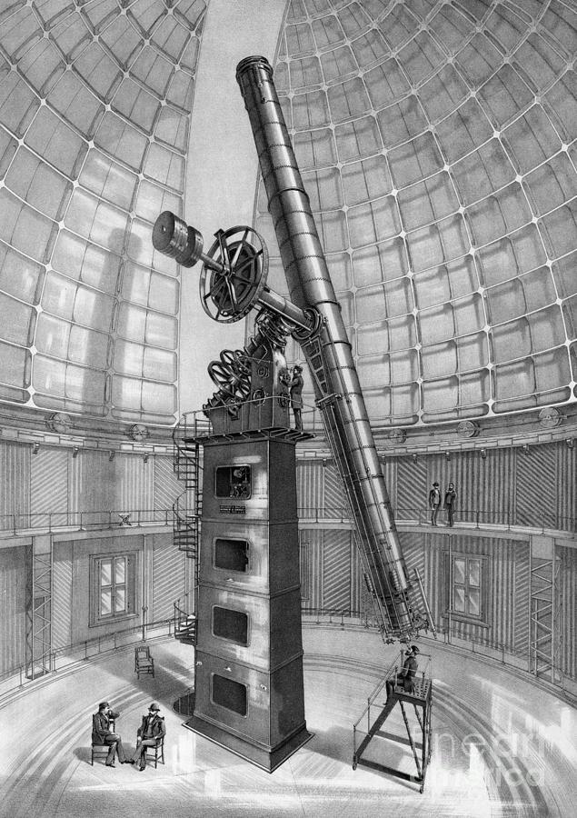 LICK TELESCOPE, c1889 Drawing by Granger