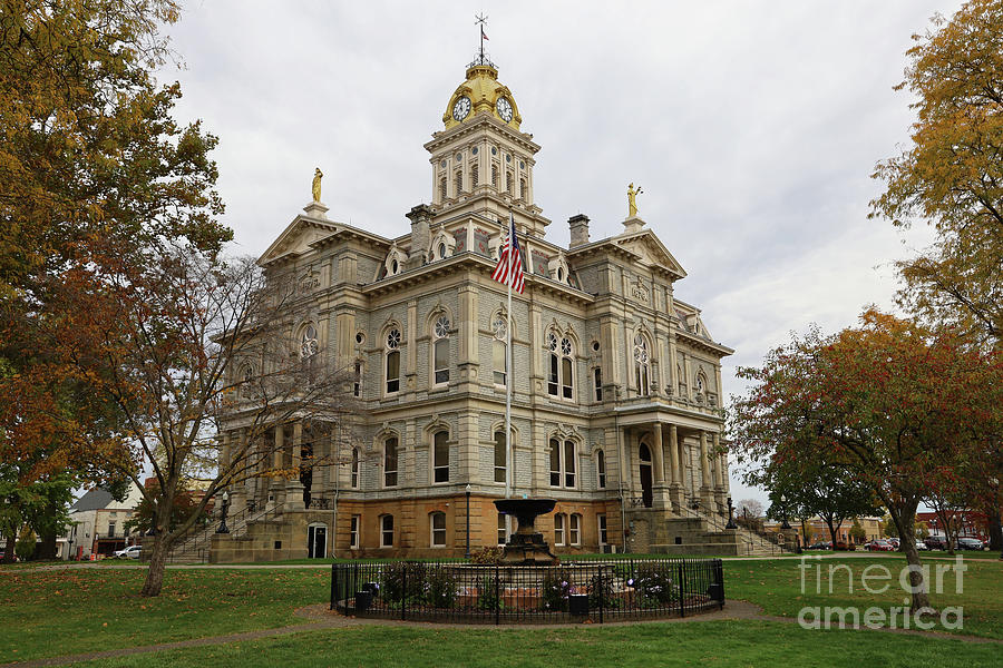Licking County Courthouse in Newark Ohio 7093 Photograph by Jack Schultz