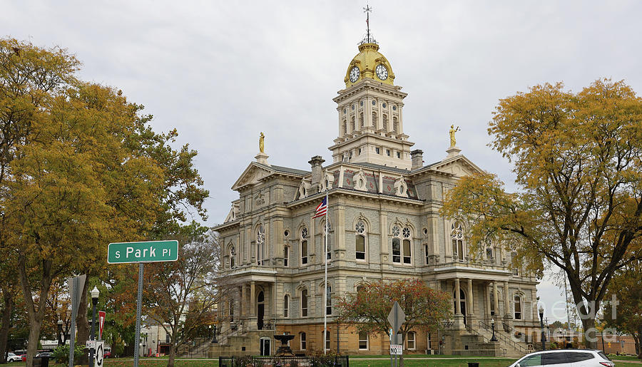 Licking County Courthouse in Newark Ohio 7097 Photograph by Jack