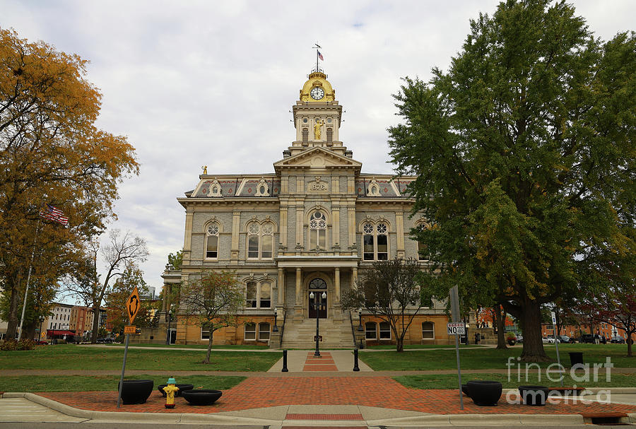 Licking County Courthouse in Newark Ohio 7102 Photograph by Jack