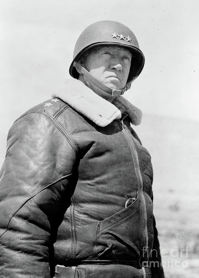 Lieutenant General George Patton, March 30, 1943 Photograph by American School