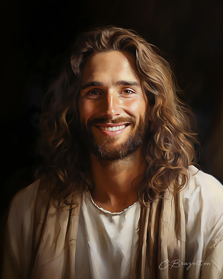 Jesus Christ Painting - Life and Light by Chris Brazelton Jesus Christ Painting - Life and Light by Chris Brazelton
