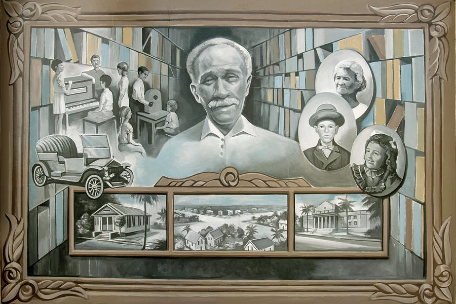 Life and Times of George Brown - Panel 1 Photograph by Punta Gorda Historic Mural Society