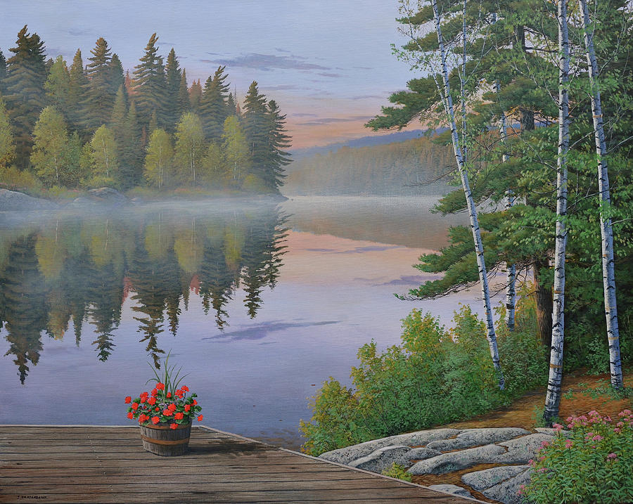 Life At The Lake Painting by Jake Vandenbrink
