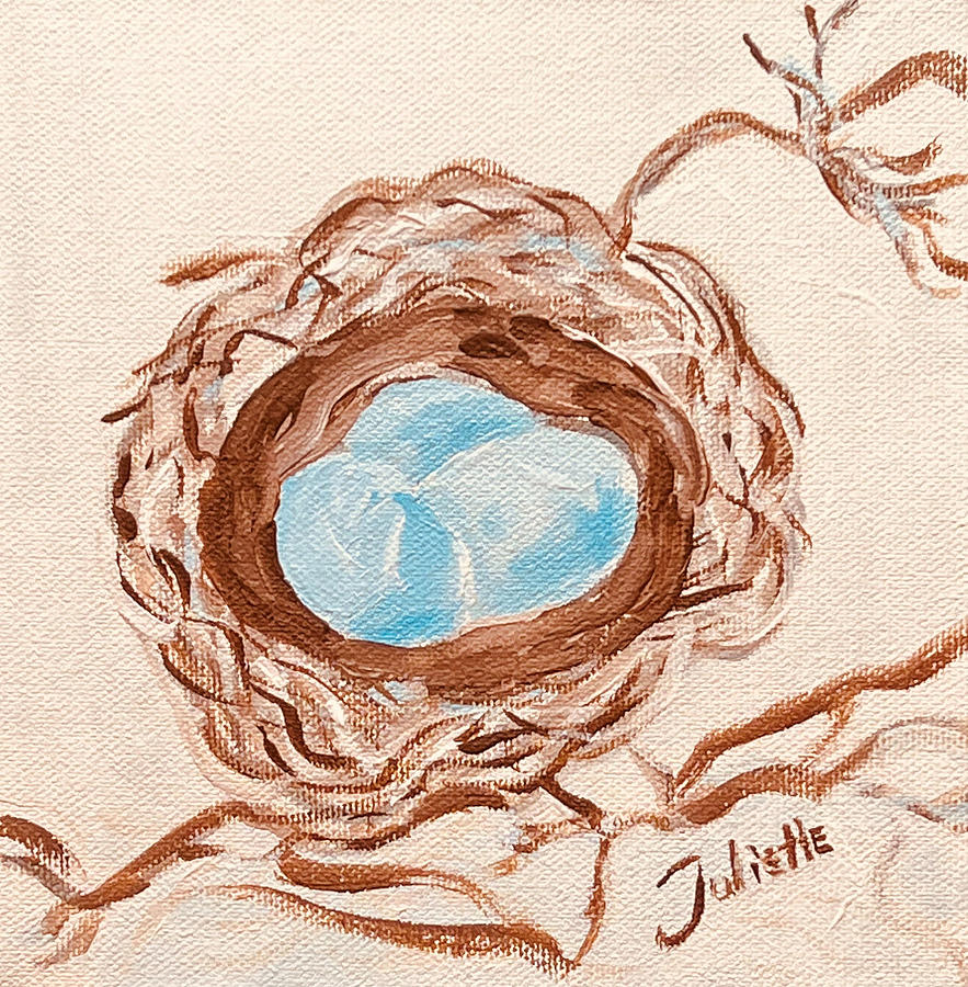 Life begins in the Nest  Painting by Juliette Becker