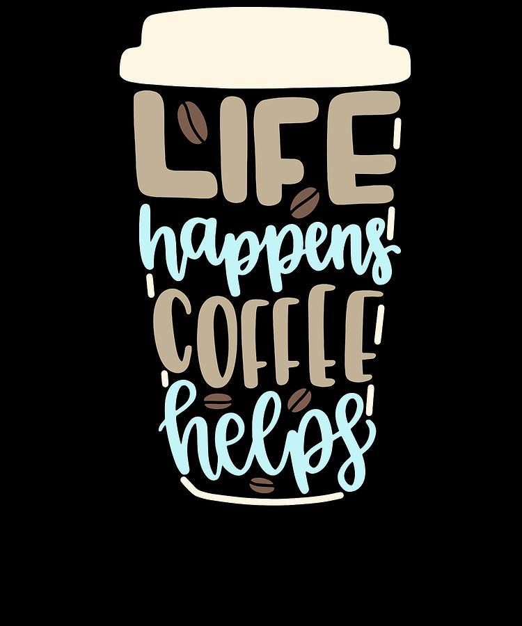 Life happens Coffee helps BFS4073 Coffee Stainless Steel Charms