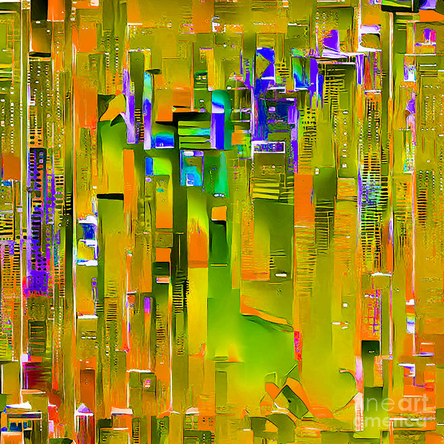 Life In The Big City Abstract 20210306 v2a square Photograph by Wingsdomain Art and Photography