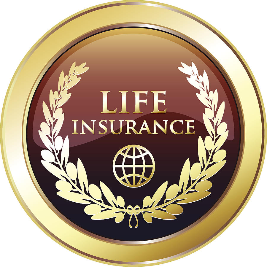 Life Insurance Golden Award Drawing by Debela