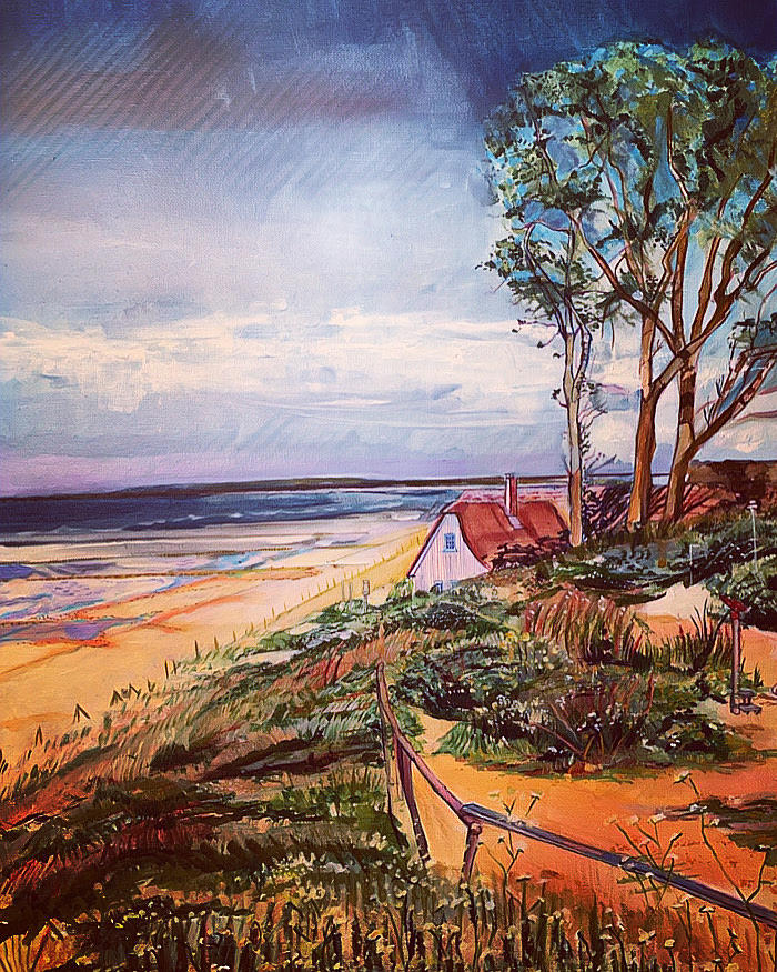 Life Is  a Beach Painting by Try Cheatham