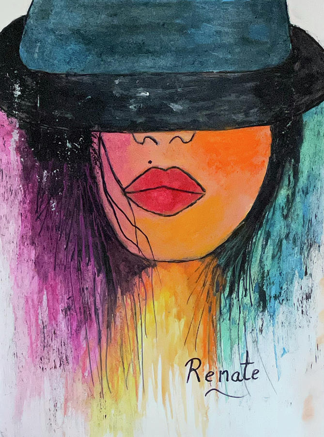 Life is about using the whole box of crayons... Painting by Renate Dartois