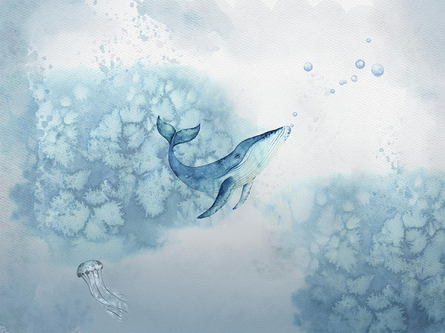 Life is like the ocean Painting by Johanna Hurmerinta