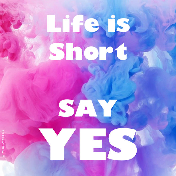Yes Digital Art - Life is Short Say Yes by Heather Lutkin