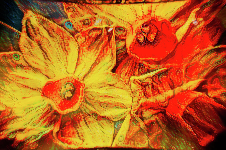 Life Love and Daffodils Digital Art by LGP Imagery