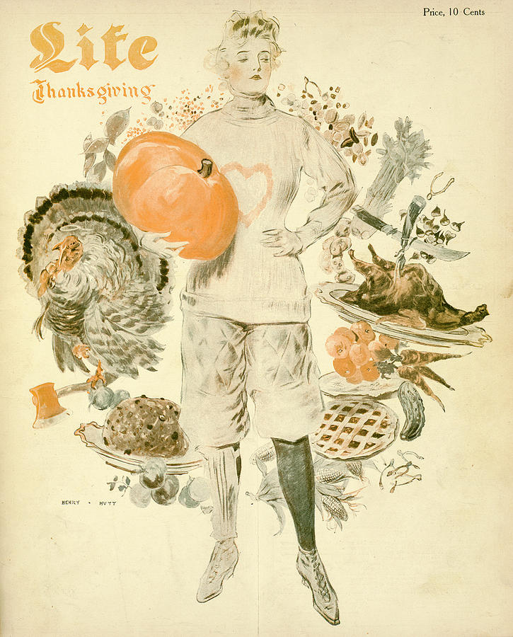 Life Magazine Thanksgiving Mixed Media by Henry Mutt