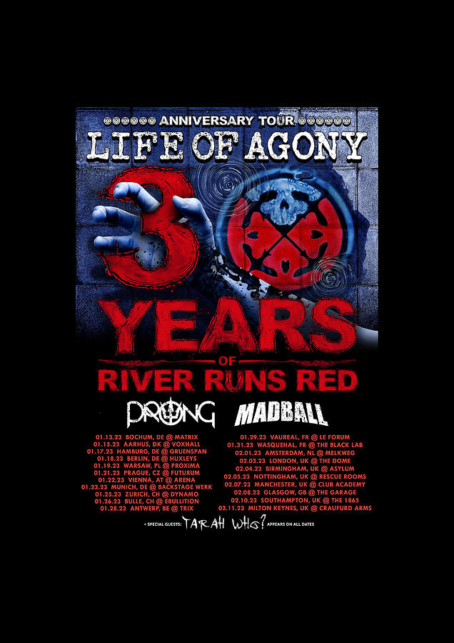 Life Of Agony 30 Years Of River Runs Red Tour Date 2023 Py66 Digital ...