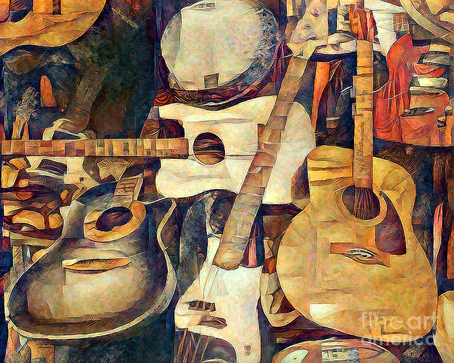 Life Of The Guitar Man Contemporary Art 20210721 Photograph by Wingsdomain Art and Photography