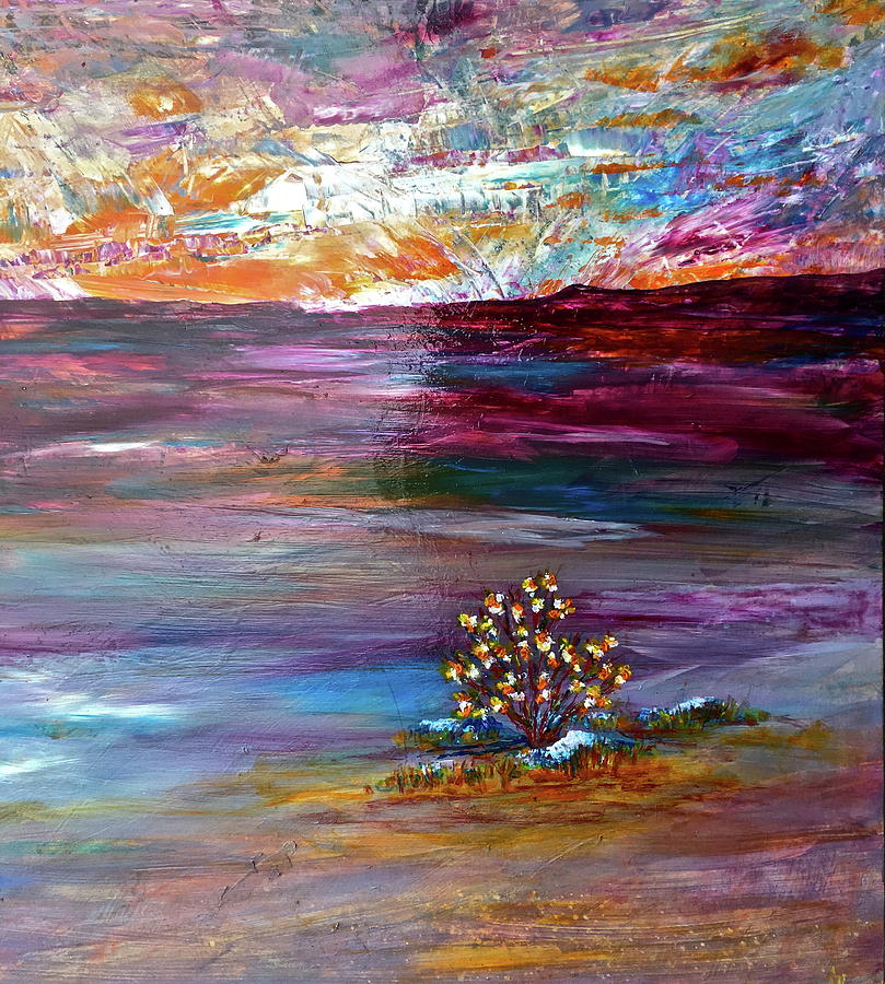 Life on the Edge of Sunset Painting by Janice Nabors Raiteri