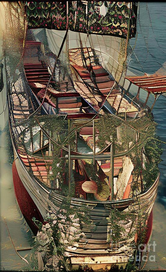 Life Ship Mixed Media by Hema Hema Fine Art America